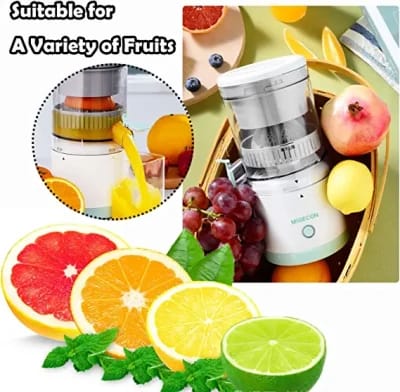 Portable Rechargeable Juice Mixer & Smoothie Maker – 6 Blades High-Speed Mini Juicer for Fruits, Shakes & Gym Use (with Extra Lid)